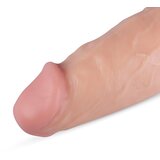 Real Fantasy Dwane - realističan dildo s ljepljivim potplatima, testisi (31 cm) - prirodni | shoptok.hr