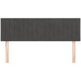  Uzglavlja tamnosiva 144x5x78/88 cm baršunasta | shoptok.hr