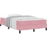 vidaXL Boxspring krevet s madracem Ružičasta 120 x 200 cm Baršun | shoptok.hr