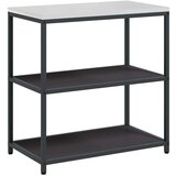  Kuhinjski set za pohranu s policom Ostalo s pohranom s vratima 3 pcs Crna 240 x 50 x 92 cm | shoptok.hr