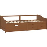 vidaXL Trosjed / dnevni ležaj s ladicama boja meda 90x200 cm borovina | shoptok.hr