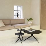 Spinder Design Crni metalni okrugao stolić za kavu ø 78 cm Daley – | shoptok.hr