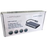 LC Power usb 3.0/USB-C hub - hdmi / micro sd čitač kartica | LC-HUB-C-MULTI-5