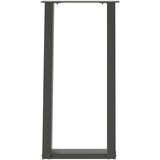  Noge za konzolno mizico v obliki črke U 2 kosa antracitne 28 x (72-73) cm jeklo | Shoptok.si