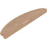  Prostirke za stepenice 15 kom 65x21x4 cm svijetlosmeđe poluokrugle velike | shoptok.hr