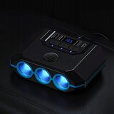  12v-24v led avto polnilec in razdelilec 4x usb quick charge 3.0 lcd | shoptok.hr