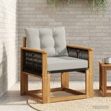  Srednja sofa za van Čvrsto drvo akacije Prirodna | shoptok.hr