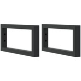  Zidna polica za umivaonik od čelika i masivne hrastovine Smeđa 40 x 60 x 2 cm | shoptok.hr