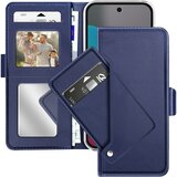 AVIZAR Denarnica etui za Google Pixel 10 in 10 Pro s stojalom in notranjim ogledalom, Modra noč, (5000190352) | Shoptok.si