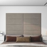  Zidna uzglavlja 12 kom. Svjetlosiva Baršun - Svjetlosiva 90 x 30 cm Pravokutno Cijene