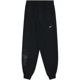 Nike Sportske hlače 'C.O.B. FLC' tamo siva / crna / bijela