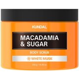 KUNDAL Macadamia & Sugar White Musk sladkorni piling z karitejevim maslom 550 g Cene