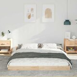  Krevetna konstrukcija Smeđa 160 x 210 cm Čvrsto borovo drvo | shoptok.hr