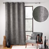 Douceur d intérieur Antracitno siva zavesa iz šenilje 140x260 cm Leo – | Shoptok.si