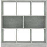 Ormarić za knjige boja betona 97 5 x 29 5 x 100 cm od iverice | shoptok.hr