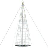 vidaXL Osvetljena novoletna jelka stožec 1534 LED barvita 503 cm | Shoptok.si