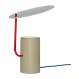 Hübsch Kaki zelena namizna svetilka s steklenim senčilom (višina 35 cm) Disc – Cene