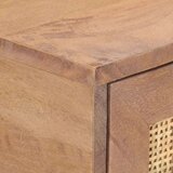 vidaXL Konzolna mizica 100x35x76 cm trden mangov les | Shoptok.si