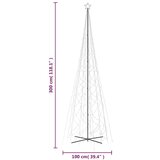 vidaXL Novoletna jelka stožec 3000 hladno belih LED lučk 230x800 cm Cene