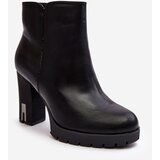 Boto Women's Heeled Boots With Zipper Black Rasoda | ePonuda.com