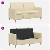 SOFA s pohranom Krem 152 x 78 x 87 cm Poliester | shoptok.hr