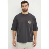 Champion Pamučna majica za muškarce, boja: siva, s aplikacijom, 219999