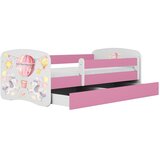 MID.YOU Dječji krevet Dreamy balon 160x80 sa madracem s ladicom Rozičasta | shoptok.hr