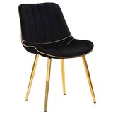 Mauro Ferretti Paris stol, črna/zlata, 2 kosa - 1 set | Shoptok.si