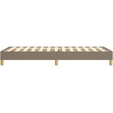  Okvir za krevet s oprugom smeđesivi 90x200cm od tkanine | Eponuda.com