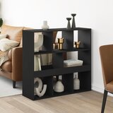 vidaXL Pregrada za prostor črna 100x33x94,5 cm inženirski les Cene
