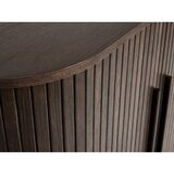 Unique Furniture Omarica v hrastovem dekorju z drsnimi vrati v temni naravni barvi 100x118x40 cm Meta – | Shoptok.si