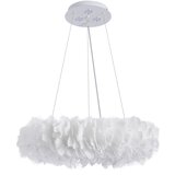 Brilagi LED luster na sajli FEATHER 3xE27/40W/230V + 3xLED/3W prečnik 50 cm bela | Eponuda.com