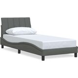 vidaXL Okvir za krevet bez madraca tamnosivi 90x190 cm od tkanine | shoptok.hr