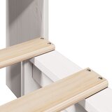  Krevet s regalom za knjige bez madraca bijeli 75x190 cm od drva | shoptok.hr