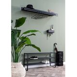 Spinder Design Črn kovinski stenski obešalnik s polico Sway – | Shoptok.si
