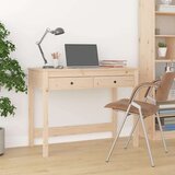 vidaXL Radni stol s ladicama 100 x 50 x 78 cm od masivne borovine | shoptok.hr