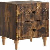 vidaXL Noćni ormar Dimljeni hrast 43 x 34 5 x 48 cm Konstruirano drvo - Dimljeni hrast 1 | shoptok.hr