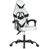  Okretna igraća stolica bijelo-crna od umjetne kože | shoptok.hr