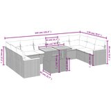  11-dijelni set vrtnih sofa od poliratana s jastucima sivi | shoptok.hr