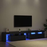 TV ormar 2 pcs Crni hrast 230 x 36,5 x 40 cm Konstruirano drvo | shoptok.hr