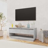 TV ormarić boja betona 102 x 41 x 44 cm od konstruiranog drva | shoptok.hr
