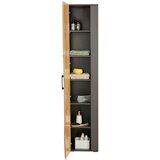 Premium Living Visoka Omara Timber, Hrast, Temno Siva | Shoptok.si