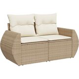  9-dijelni set vrtnih sofa s jastucima bež od poliratana bagrem | shoptok.hr