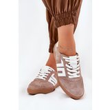 VINCEZA Sneakers Sports Shoes Suede Beige 79517 | Shoptok.si