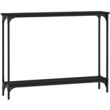 Maison Chic konzolna miza - miza ob steni črna 100x22,5x75 cm inženirski les, (21786180) Cene