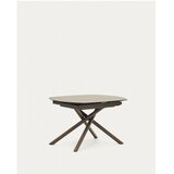 Kave Home Proširiv blagovaonski stol s dodatnom pločom s keramičkom daskom 100x130 cm Yodalia – | shoptok.hr