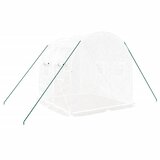 Staklenik s čeličnim okvirom bijeli 4 m² 2 x 2 x 2 m | shoptok.hr