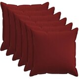  Presvlaka za jastuk 6 kom. HOUTEN Vinska crvena 65 x 65 cm - boja crnog vina 65 x 65 cm 6 | shoptok.hr