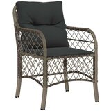  3-dijelni bistro set od poliratana s jastucima sivi | shoptok.hr