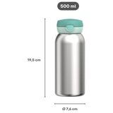 Mepal Modra/v srebrni barvi plastična otroška steklenička za vodo 500 ml Campus – | Shoptok.si
